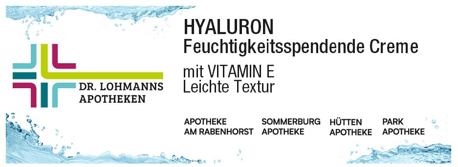 Hyaluron Feuchtigkeistspendende Creme mit Vit.E